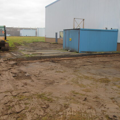 Site clearance after excavation